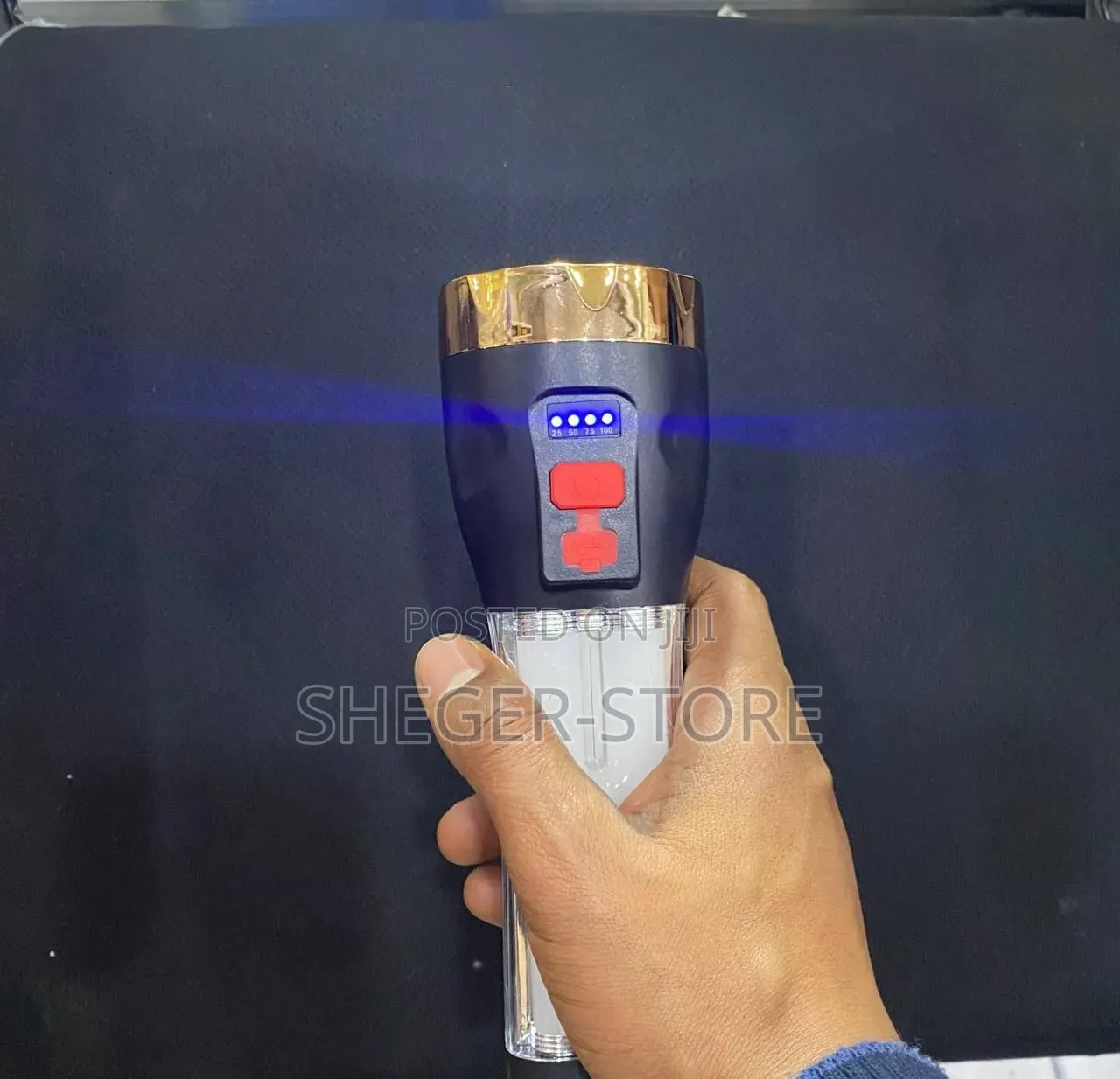 Highquality + Durability Rechargeable Solar Led Flashlight