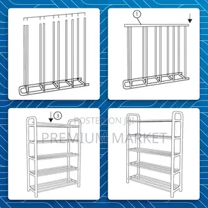 5 Tier Shoes Organizer Rack የጫማ መድርደሪያ