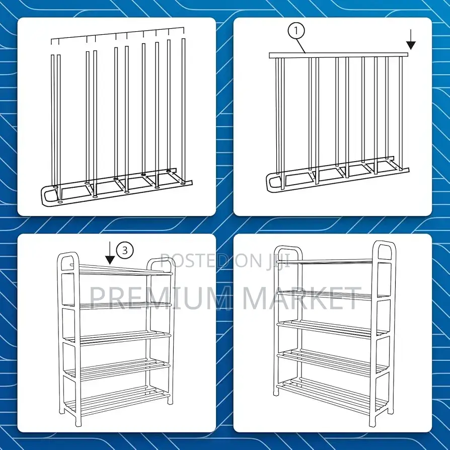 5 Tier Shoes Organizer Rack የጫማ መድርደሪያ