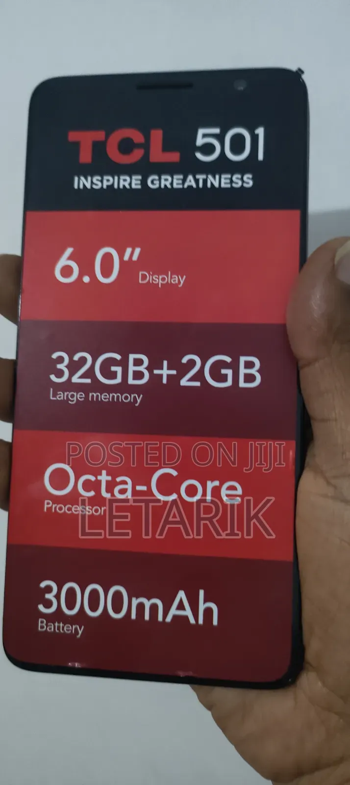 New TCL 501 32 GB Black
