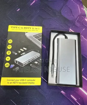 Type-c To Hdtv 11 In 1 Multiport Adaptor