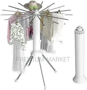Foldable Octopus Tripod Clothes Drying Rack የሚተጣጠፍ ልብስ መደርደሪያ እና ማስጫ