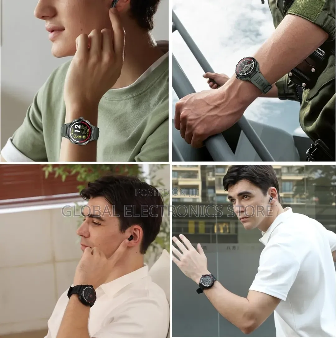 2 in 1 Ultra Sport Smart Watch | Built-in Earbuds + Luxury Tech |