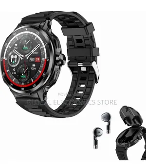 2 in 1 Ultra Sport Smart Watch | Built-in Earbuds + Luxury Tech |