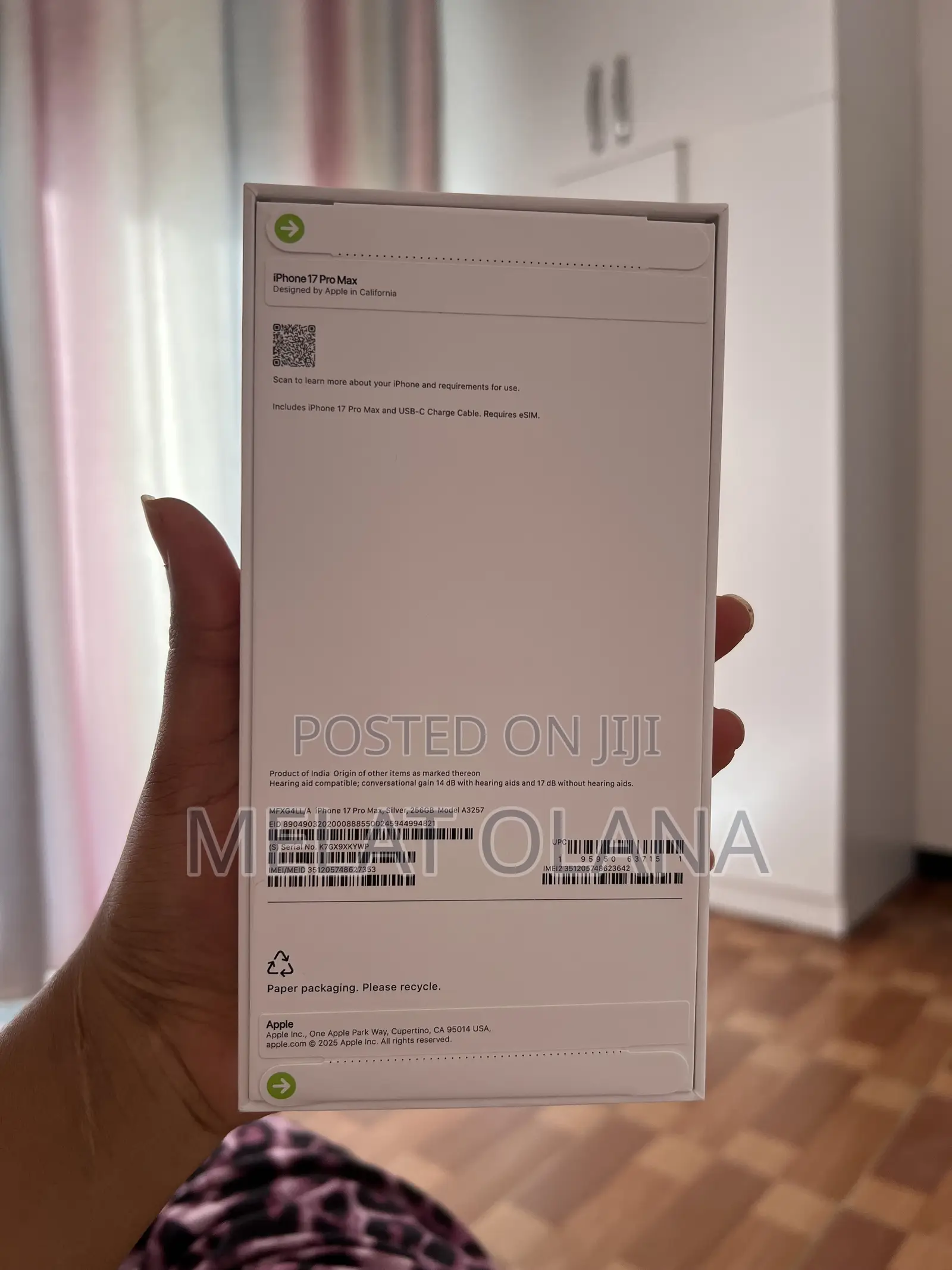 New Apple iPhone 17 Pro Max 256 GB White