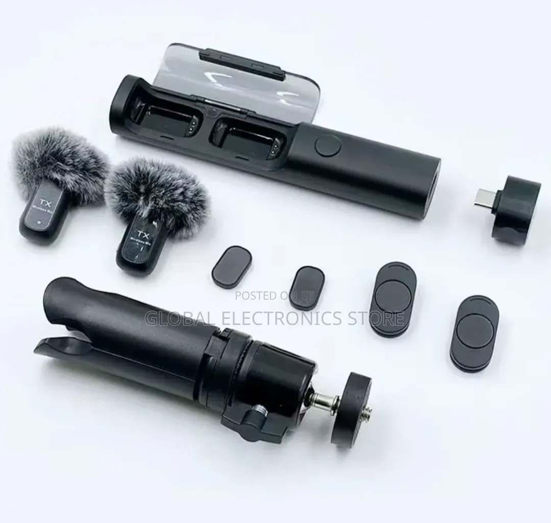 Dual Lapel Microphone With Noise Canceling With Handheld Interview Pen