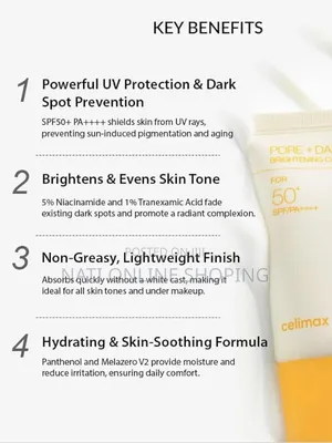 Celimax Pore + Dark Spot Brightening Care Sunscreen