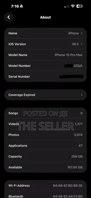 Apple iPhone 15 Pro Max 256 GB White