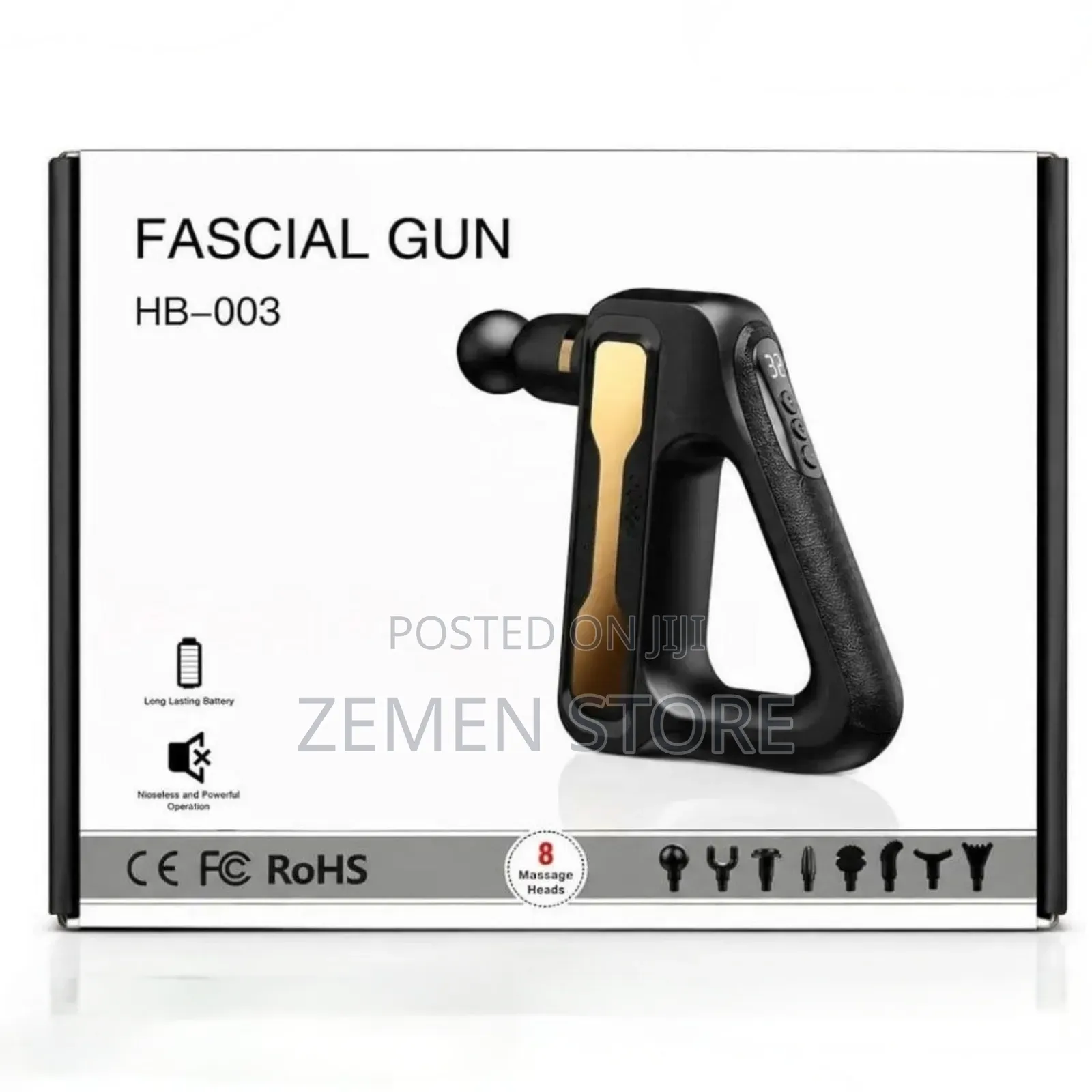 Professional Deep Tissue Massage Gun - 32 Speeds 8 Heads