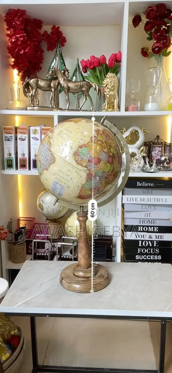 60cm Big Size Desktop World Globe Home Decor Luxury Globe