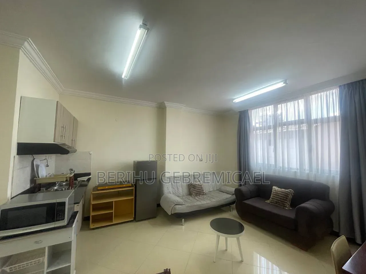 Furnished 1bdrm Apartment in አዲሱ ገበያ, Gullele for rent