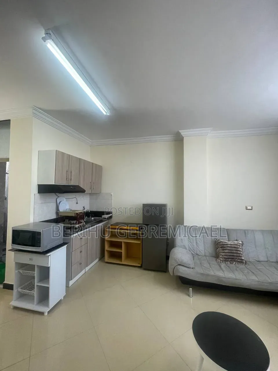 Furnished 1bdrm Apartment in አዲሱ ገበያ, Gullele for rent