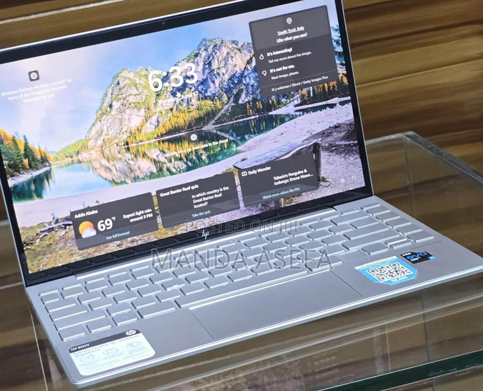 New Laptop HP Envy 14 8GB Intel Core i5 SSD 256GB