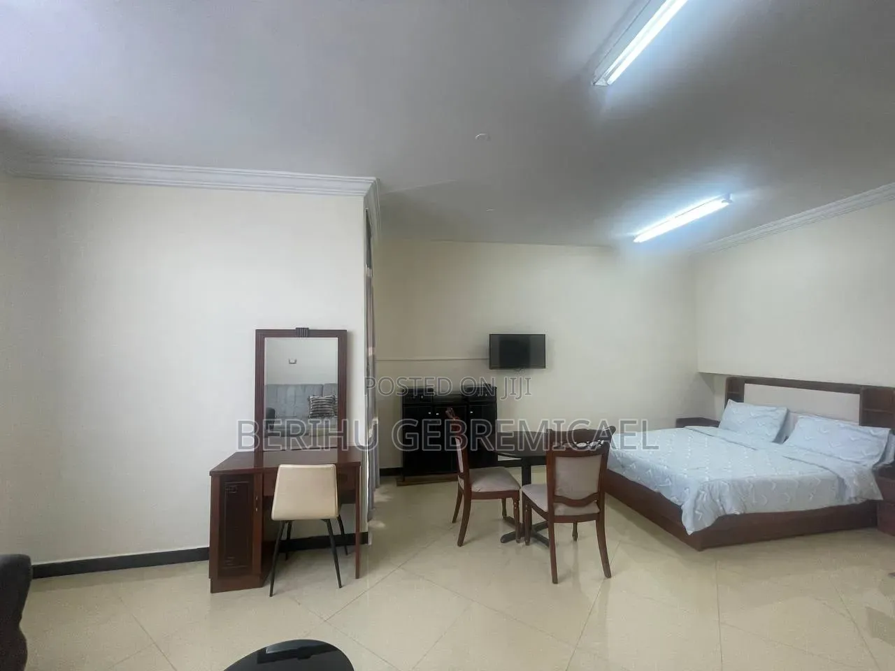 Furnished 1bdrm Apartment in አዲሱ ገበያ, Gullele for rent