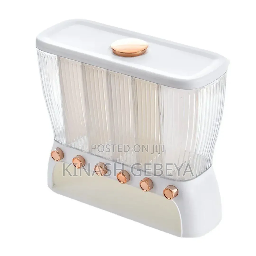 Kitchen 6 Grid Grain Storage Box