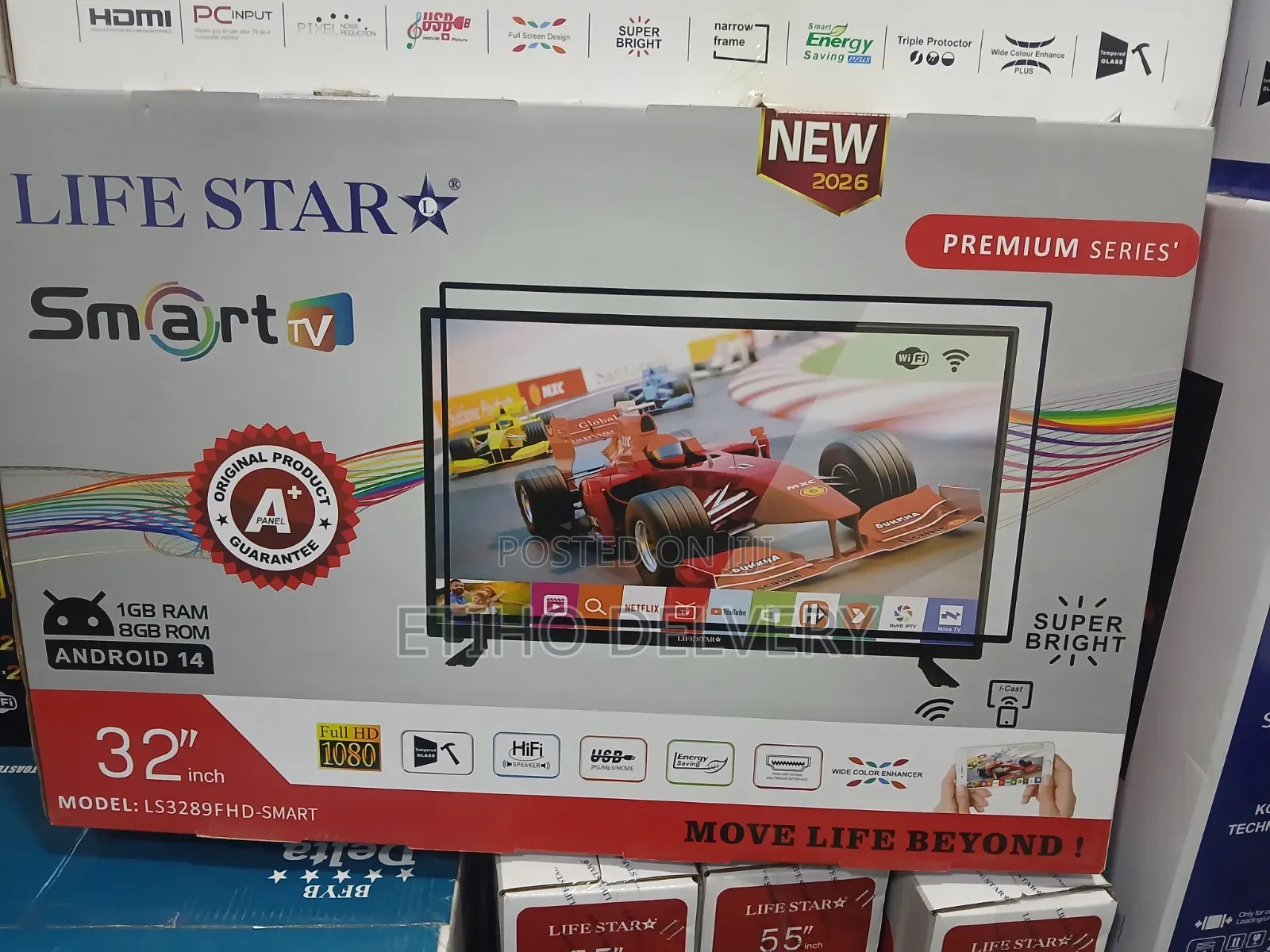 This Lifestar 32 inches Smart Android Tv (Model: Ls3289fhd-Smart) Features