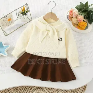 Toddler Girls Two-Piece Sweater Top Skirt