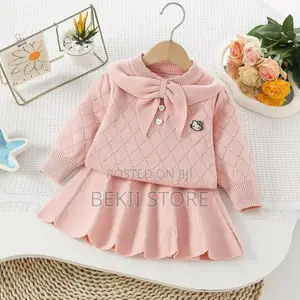 Toddler Girls Two-Piece Sweater Top Skirt
