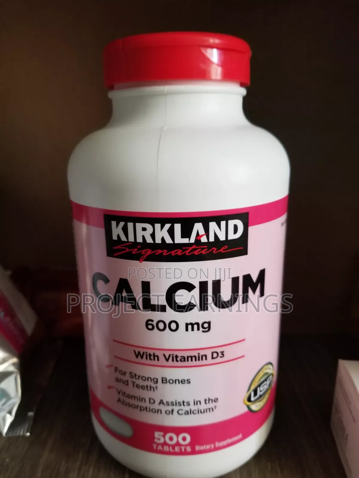 Kirkland Signature Calcium 600 Mg. With Vitamin D3, 500 Tablets