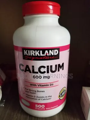 Kirkland Signature Calcium 600 Mg. With Vitamin D3, 500 Tablets