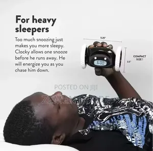 Rolling Alarm Clock On Wheels - Runaway Clock For Heavy Sleepers