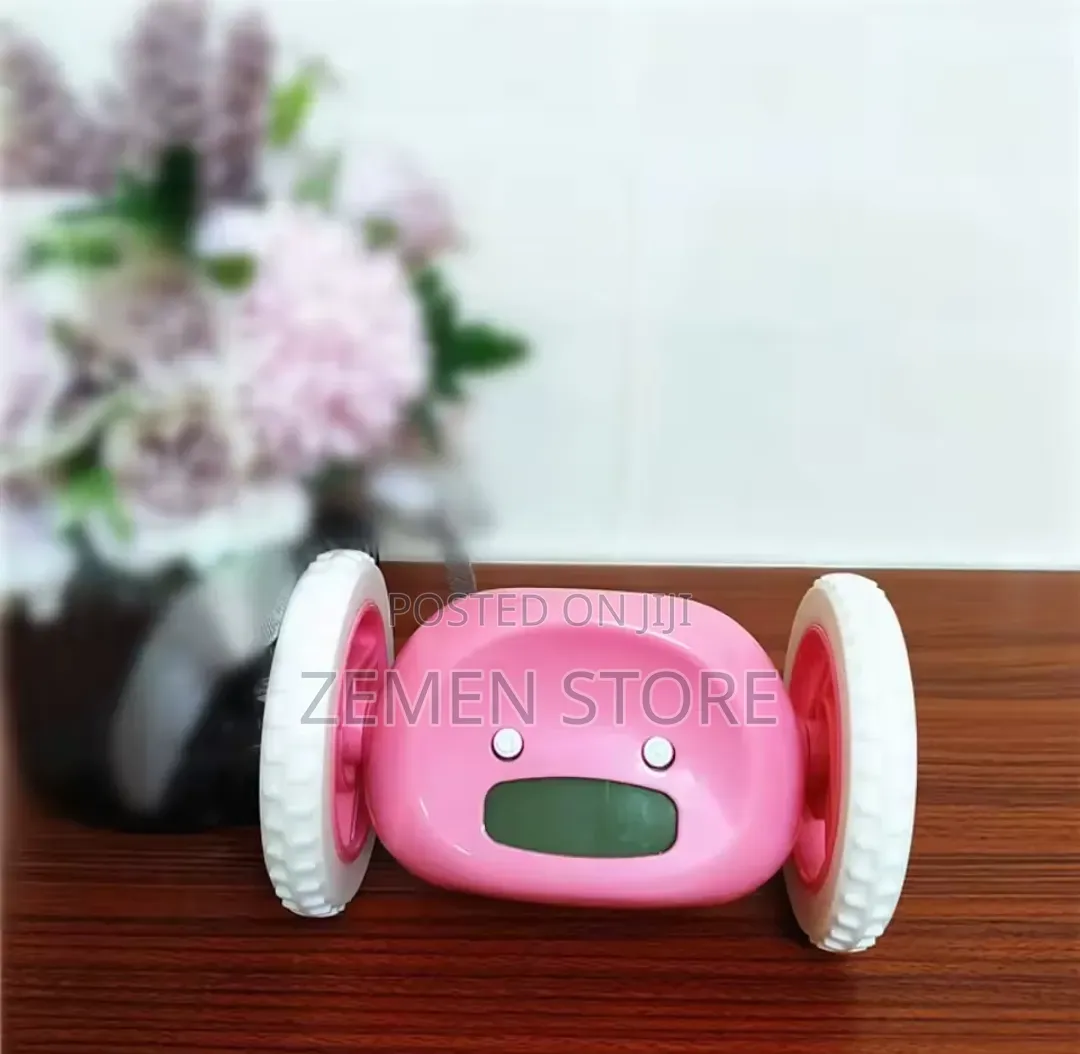Rolling Alarm Clock On Wheels - Runaway Clock For Heavy Sleepers