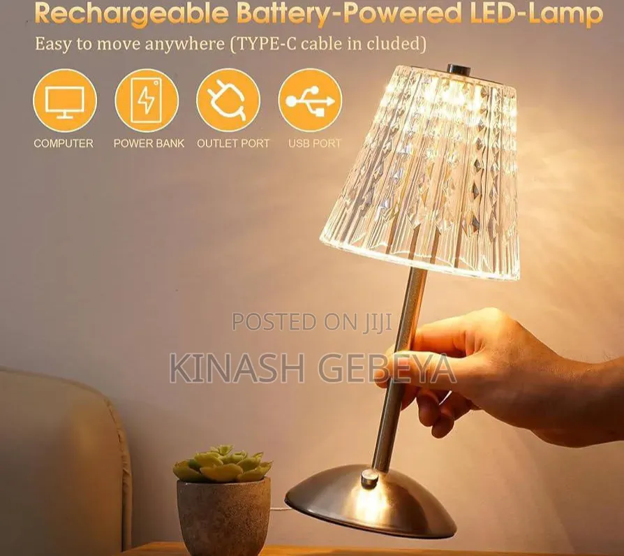 Top Quality Rechargeable Crystal Table Lamp