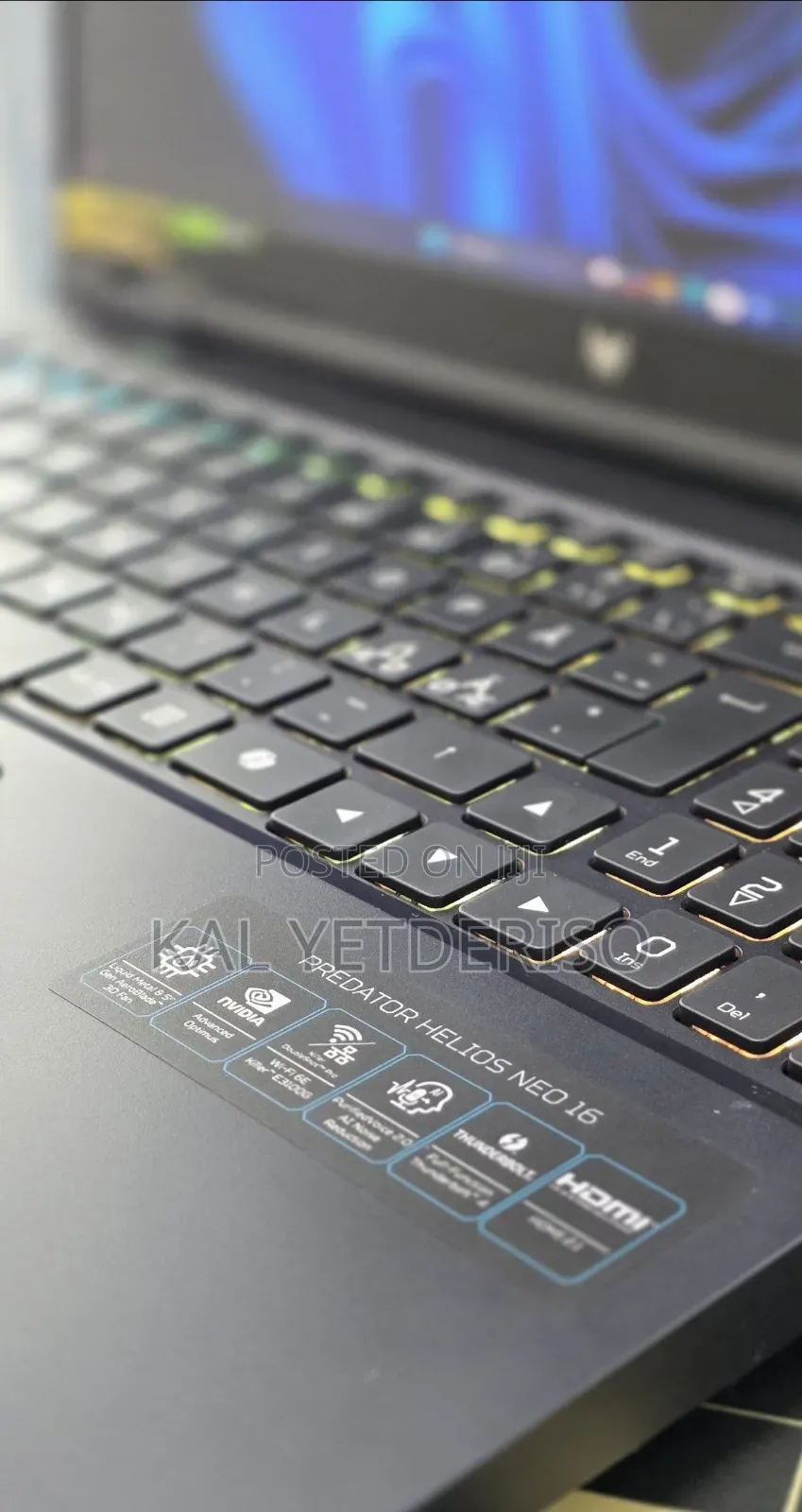 New Laptop Acer Predator Helios Neo 16 16GB Intel Core i9 SSD 1T