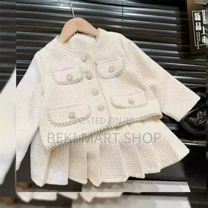Toddler Girls Casual Skirt Jacket Set