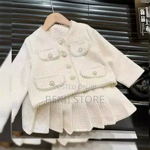 Toddler Girls Casual Skirt Jacket Set