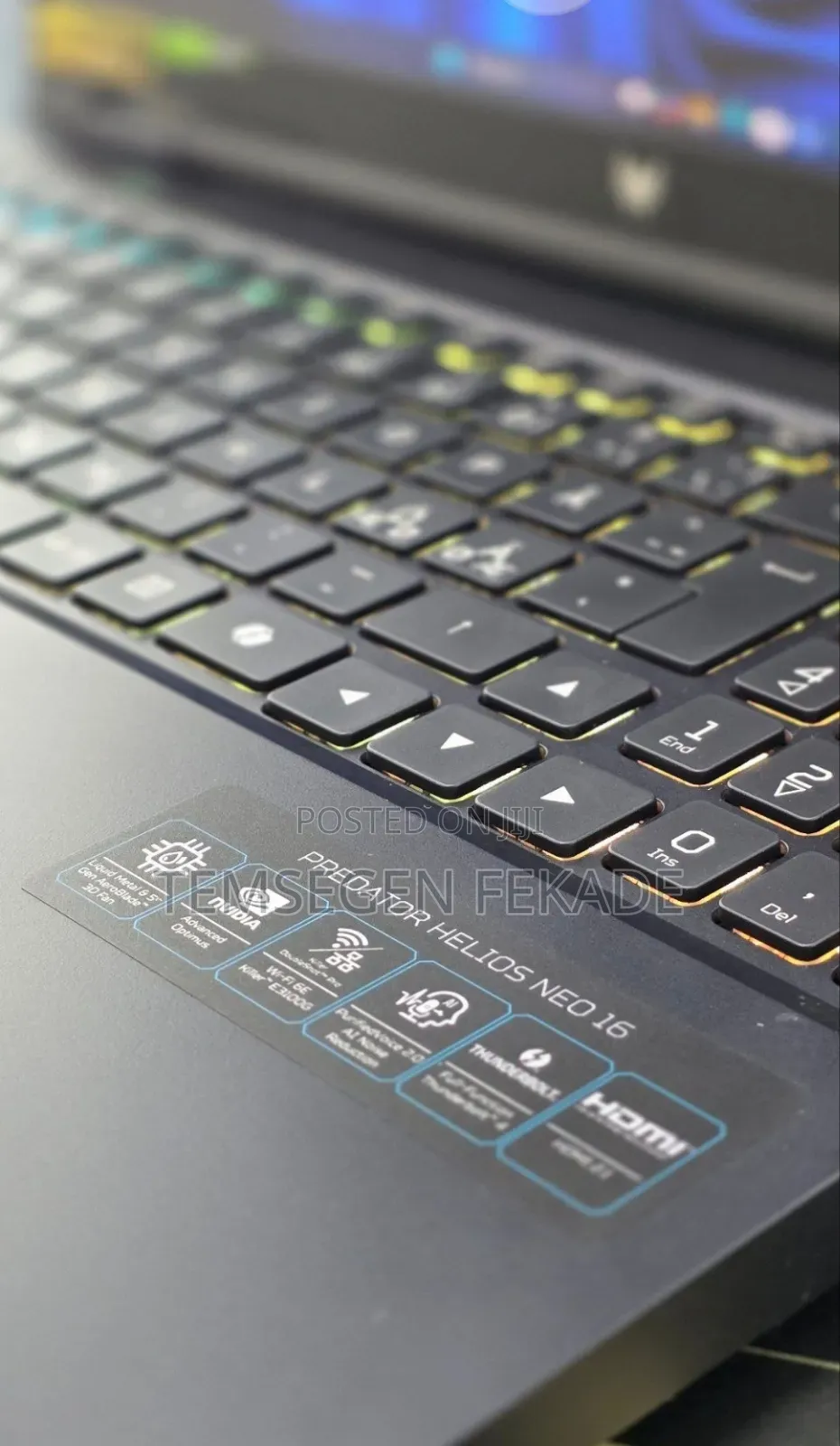 New Laptop Acer Predator Helios Neo 16 16GB Intel Core i9 SSD 1T