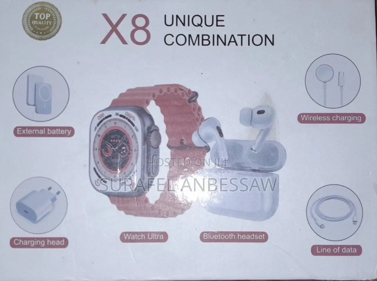 Smart Watch Power Bank and Airpod