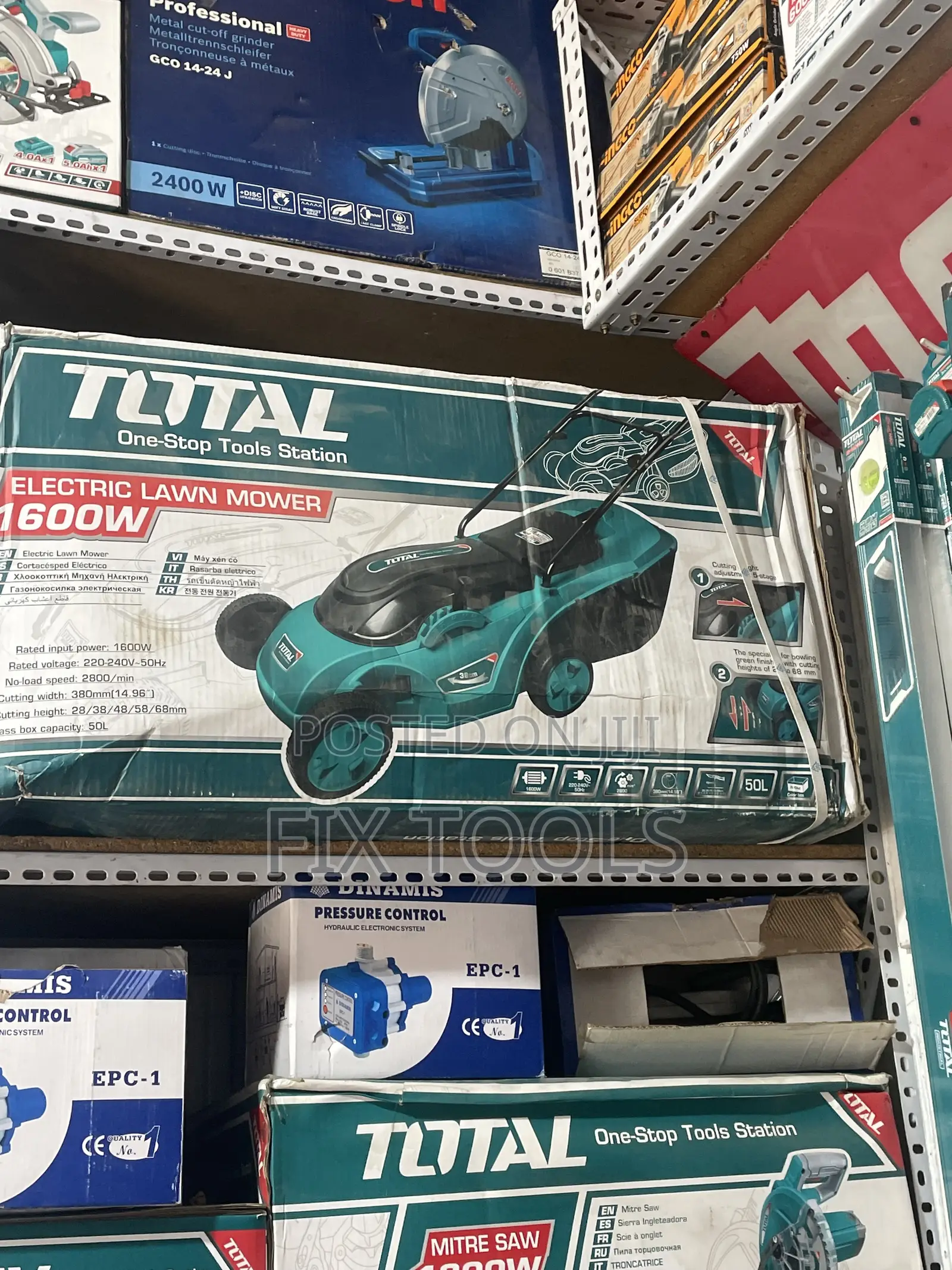 Total Tgt616151 Electric Lawn Mower a Powerful 1600w