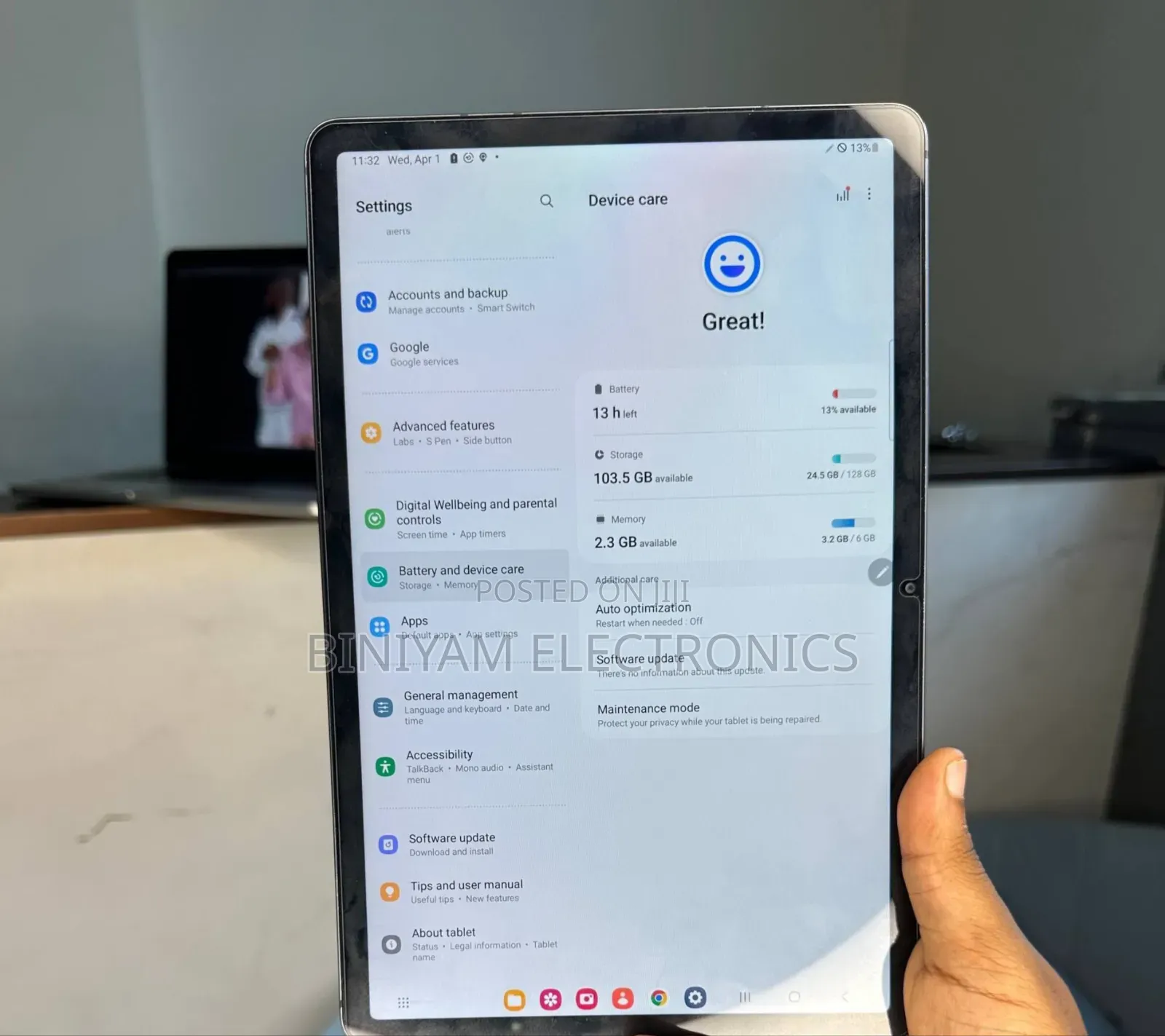 New Samsung Galaxy Tab S7 128 GB Silver