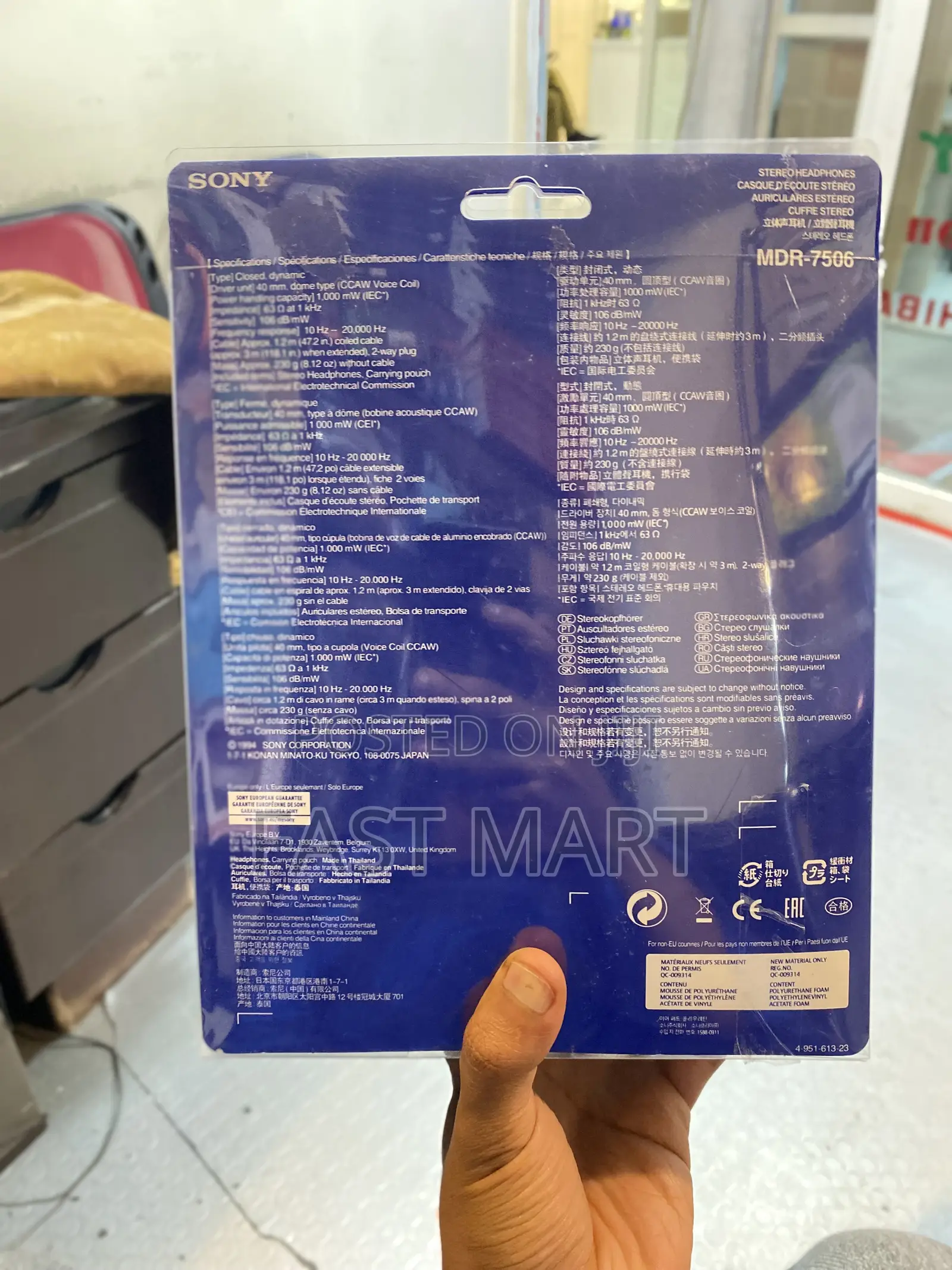 Sony 7506 Headphone Original