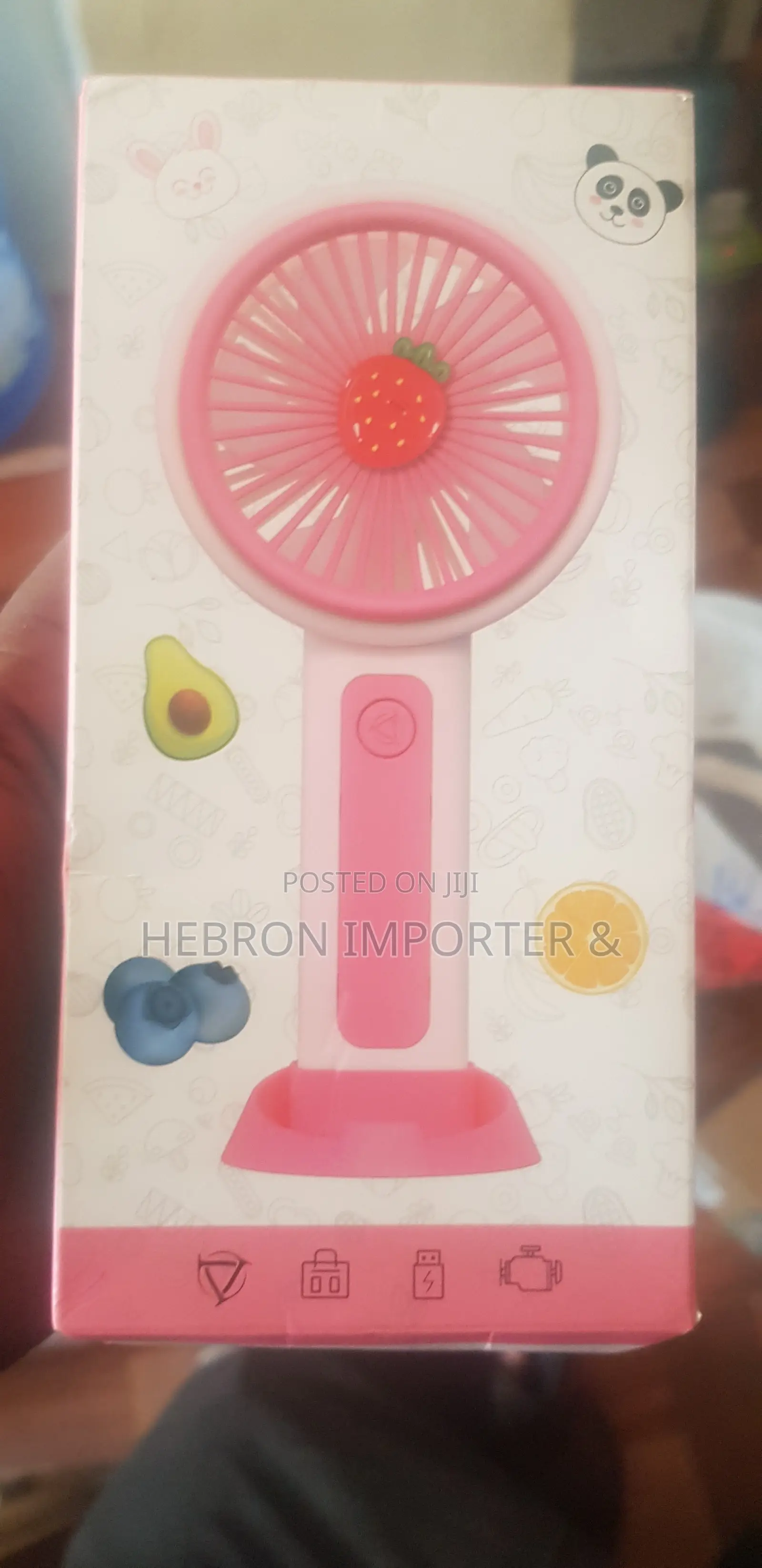 Cute Mini Handheld Fan With Desk Stand