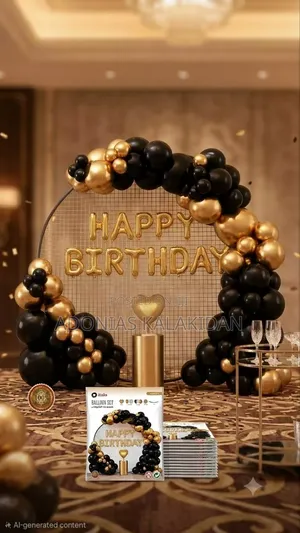 Graduation and Birthday Party Decor Balloons Set