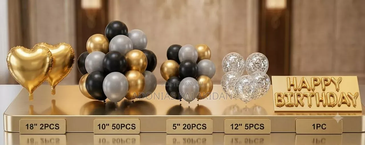 Graduation and Birthday Party Decor Balloons Set