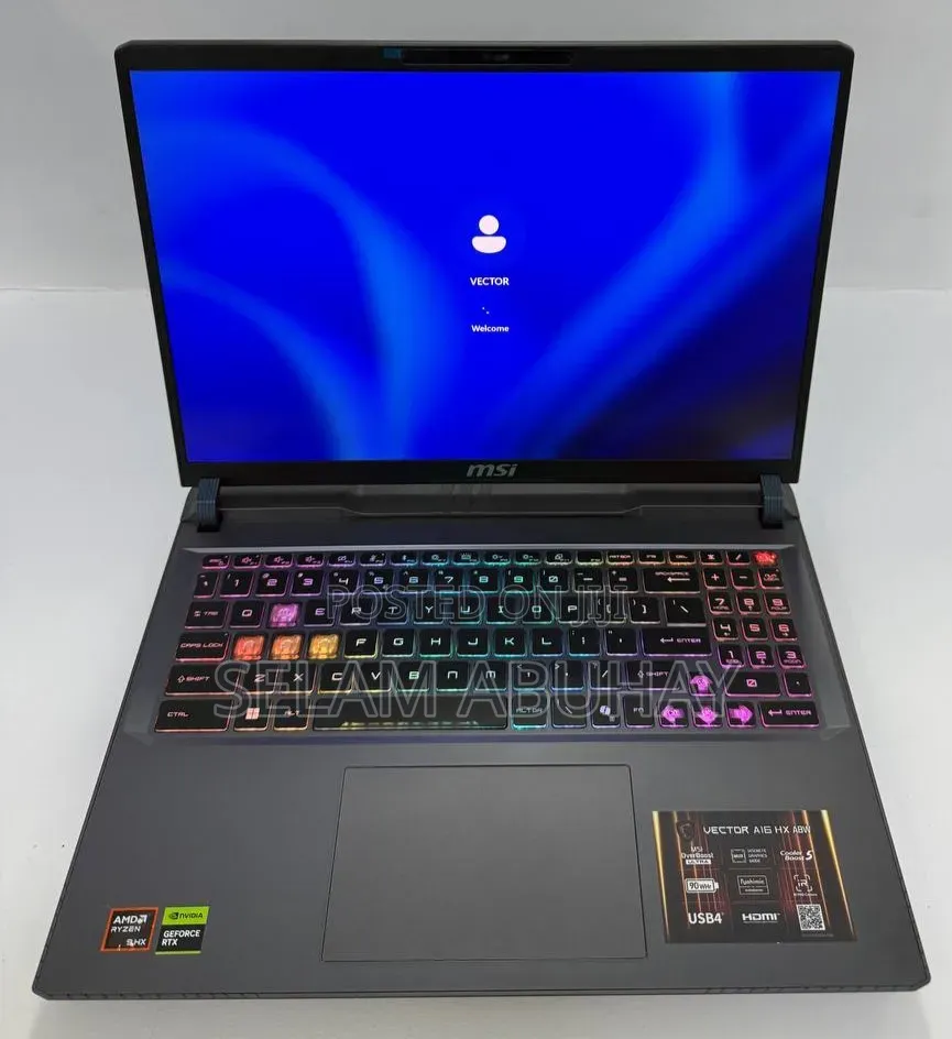 New Laptop MSI Vector 16 HX AI A2XWIG 16GB AMD Ryzen 9 SSD 1T