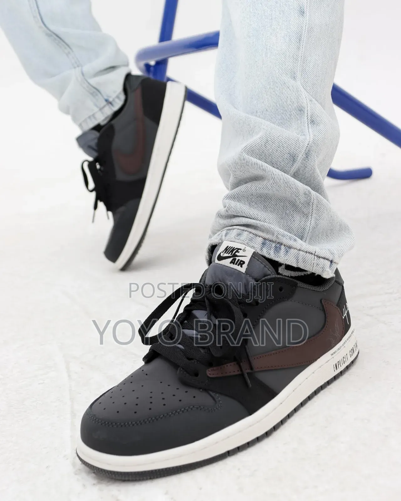 Nike Air Jordan 1 Low X Travis Scot"Utopia"Dark Chocolate Brown/Black