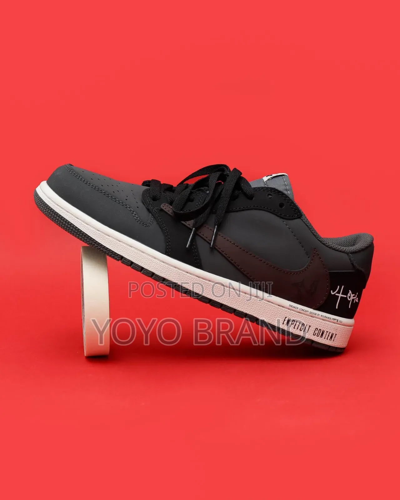 Nike Air Jordan 1 Low X Travis Scot"Utopia"Dark Chocolate Brown/Black