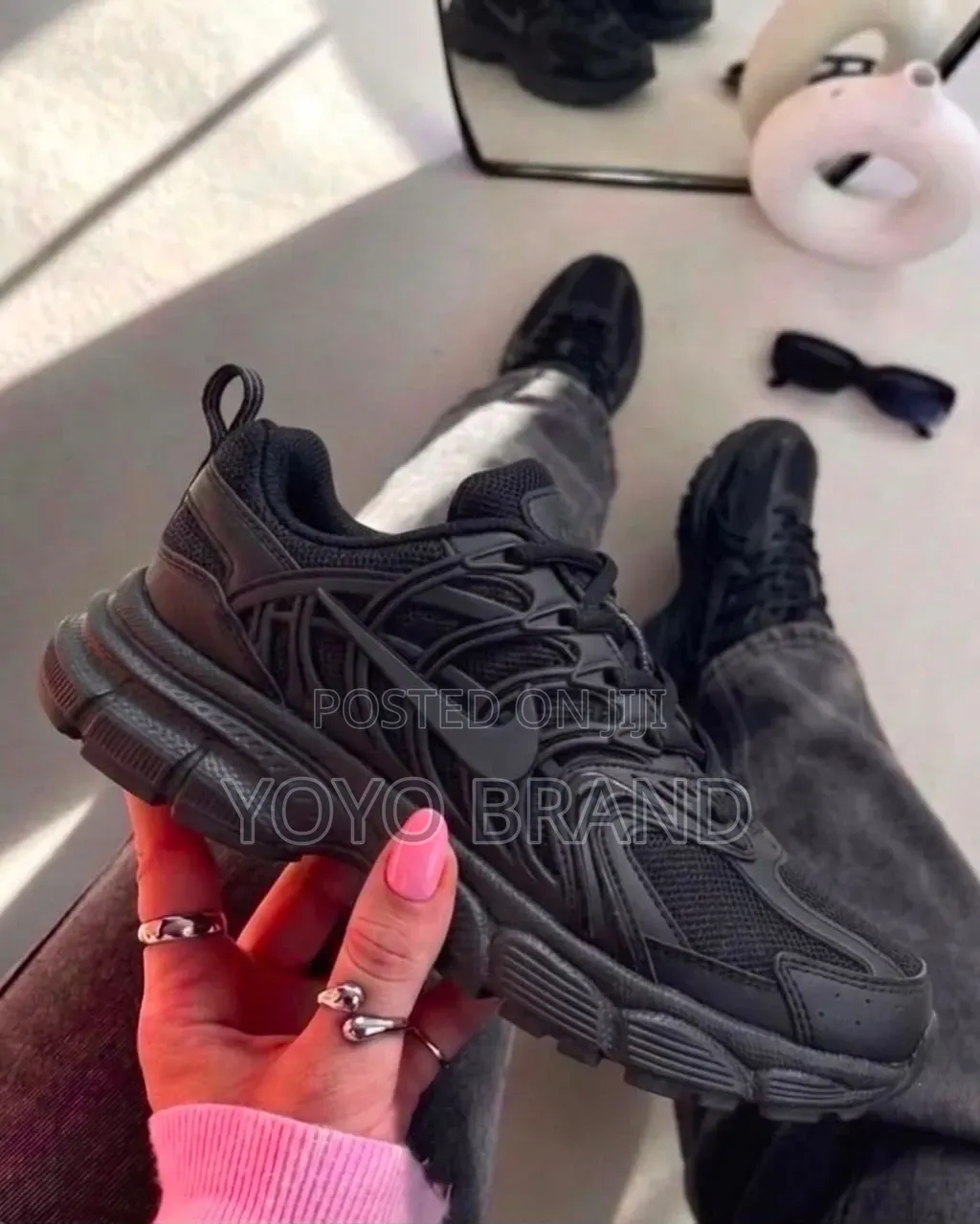 #Nike Skate Dama "Triple Black "Fashion Sneaker