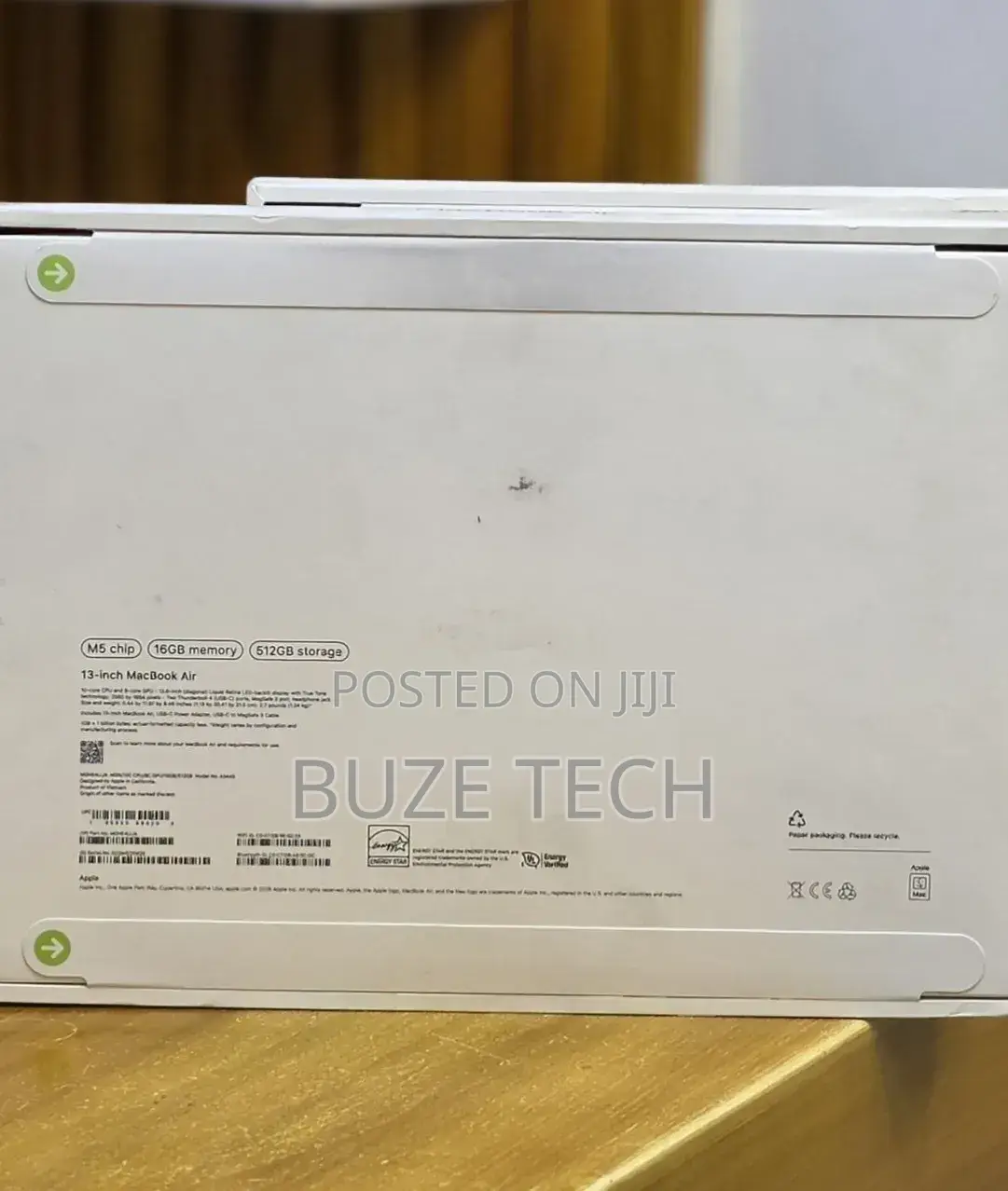 New Laptop Apple MacBook Air 2026 M5 16GB Apple M5 SSD 512GB