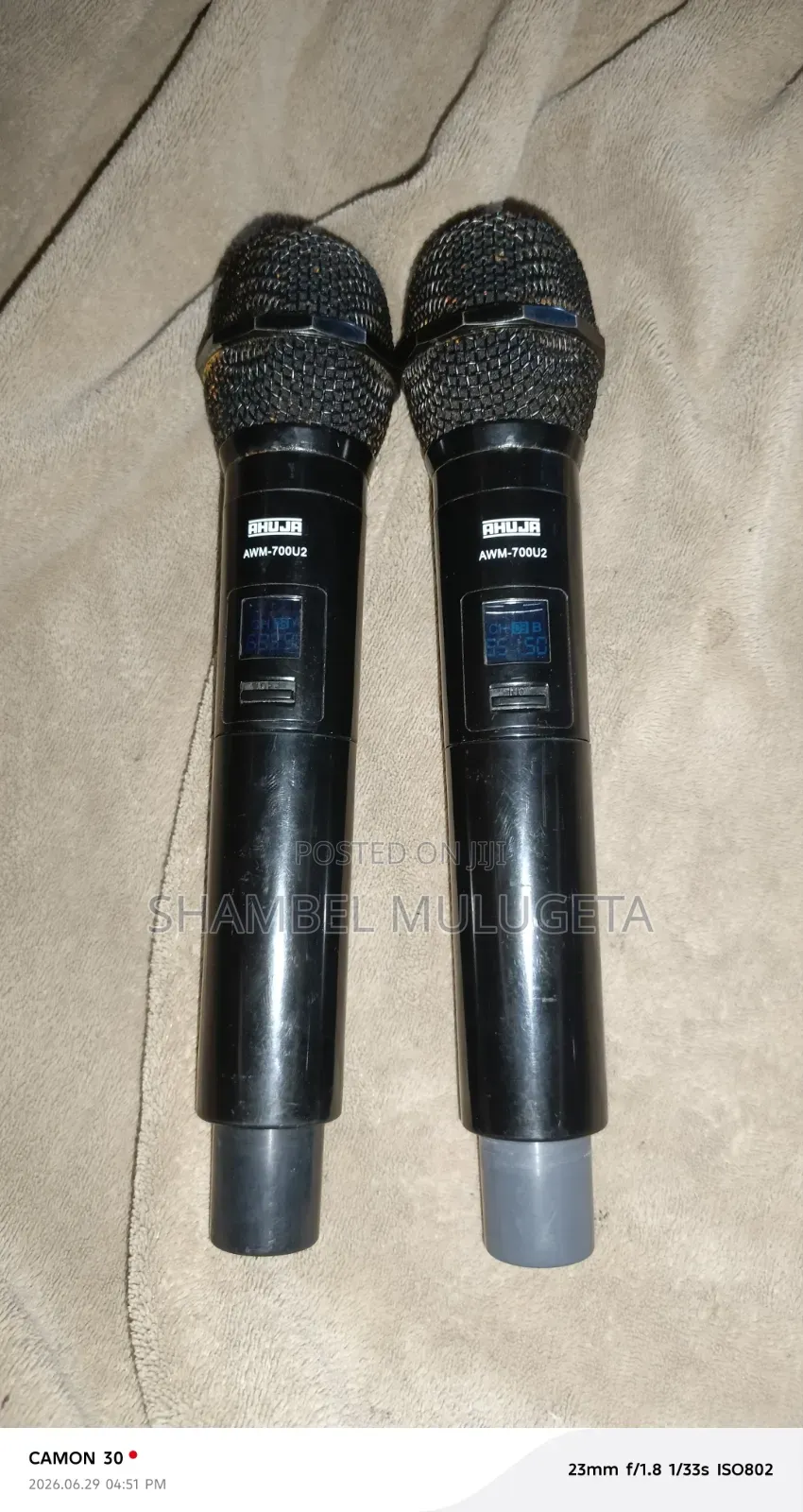 2 Ahuja Awm 700u2 Wireless Microphone Only