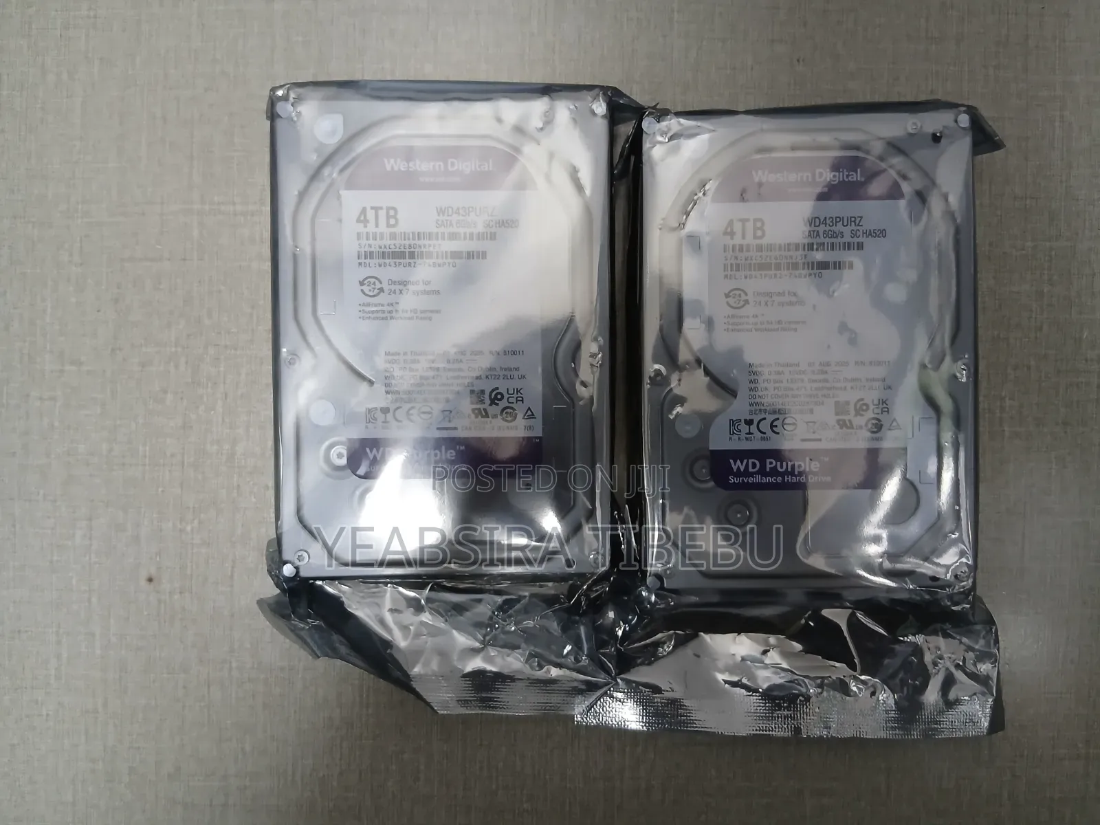 Brand New Western Digital Purple 4tb Surveillance HDD