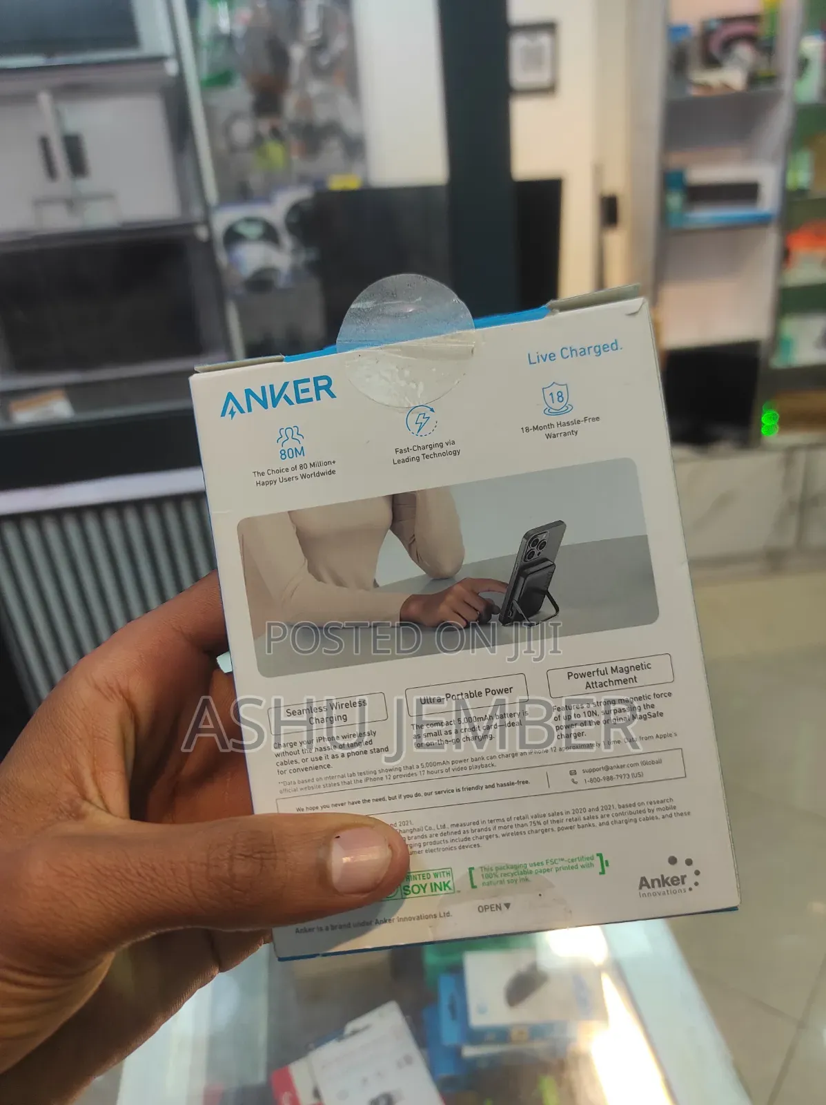 65w Two-way Power With Built-in Cable Anker Power Bank