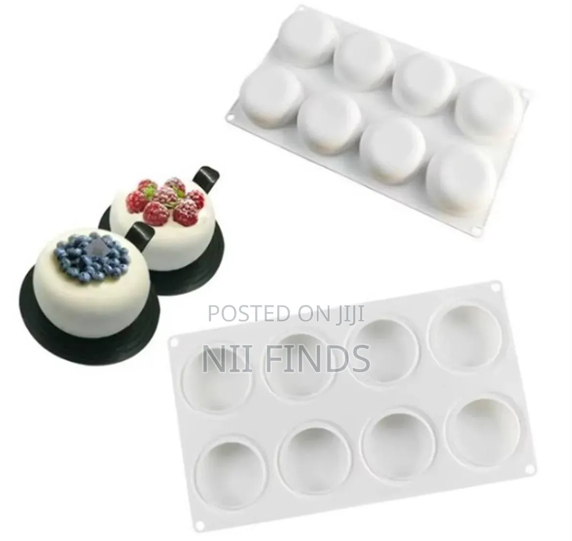 Round and Mini Swirl Spiral Silcon Mold