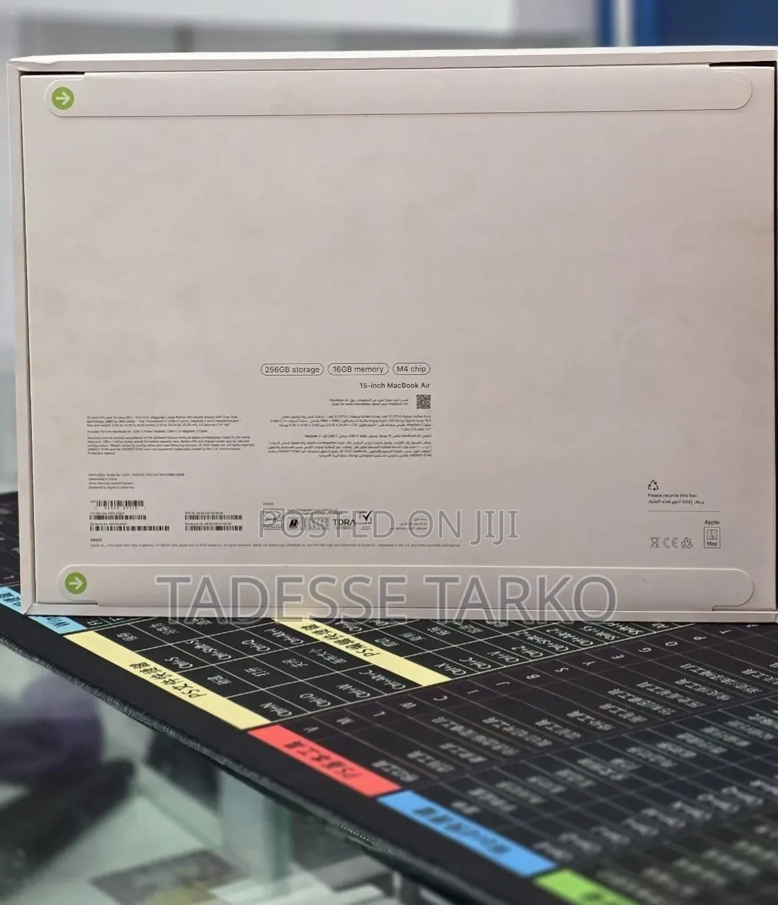 New Laptop Apple MacBook Air 2025 M4 16GB Apple M4 SSD 256GB