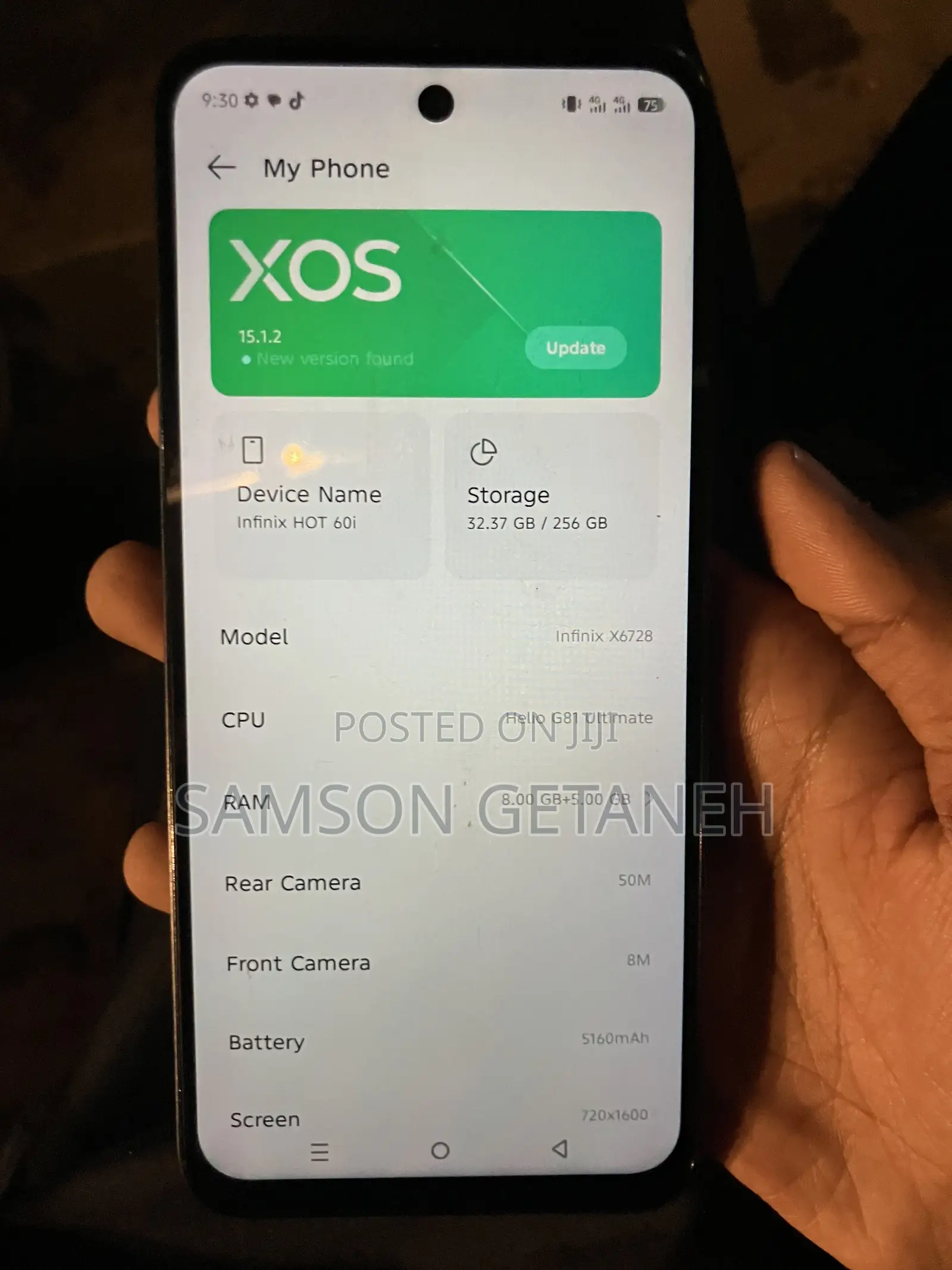 Infinix Hot 60i 256 GB Black