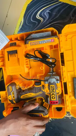 Ingco Chargeable Brushless Impact Wrench 400 Nm